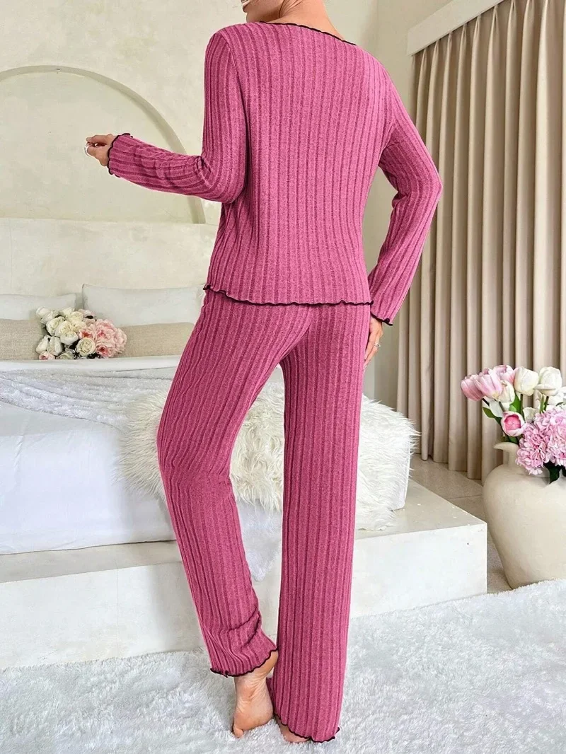 Women-Autumn-Winter-Sleepwear-Ribbed-Pajamas-Set-Long-Sleeve-Top-and-Long-Pants-2-Piece-Set-1.webp