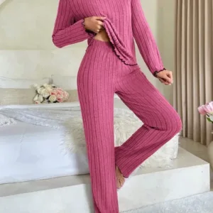 Women-Autumn-Winter-Sleepwear-Ribbed-Pajamas-Set-Long-Sleeve-Top-and-Long-Pants-2-Piece-Set-2.webp